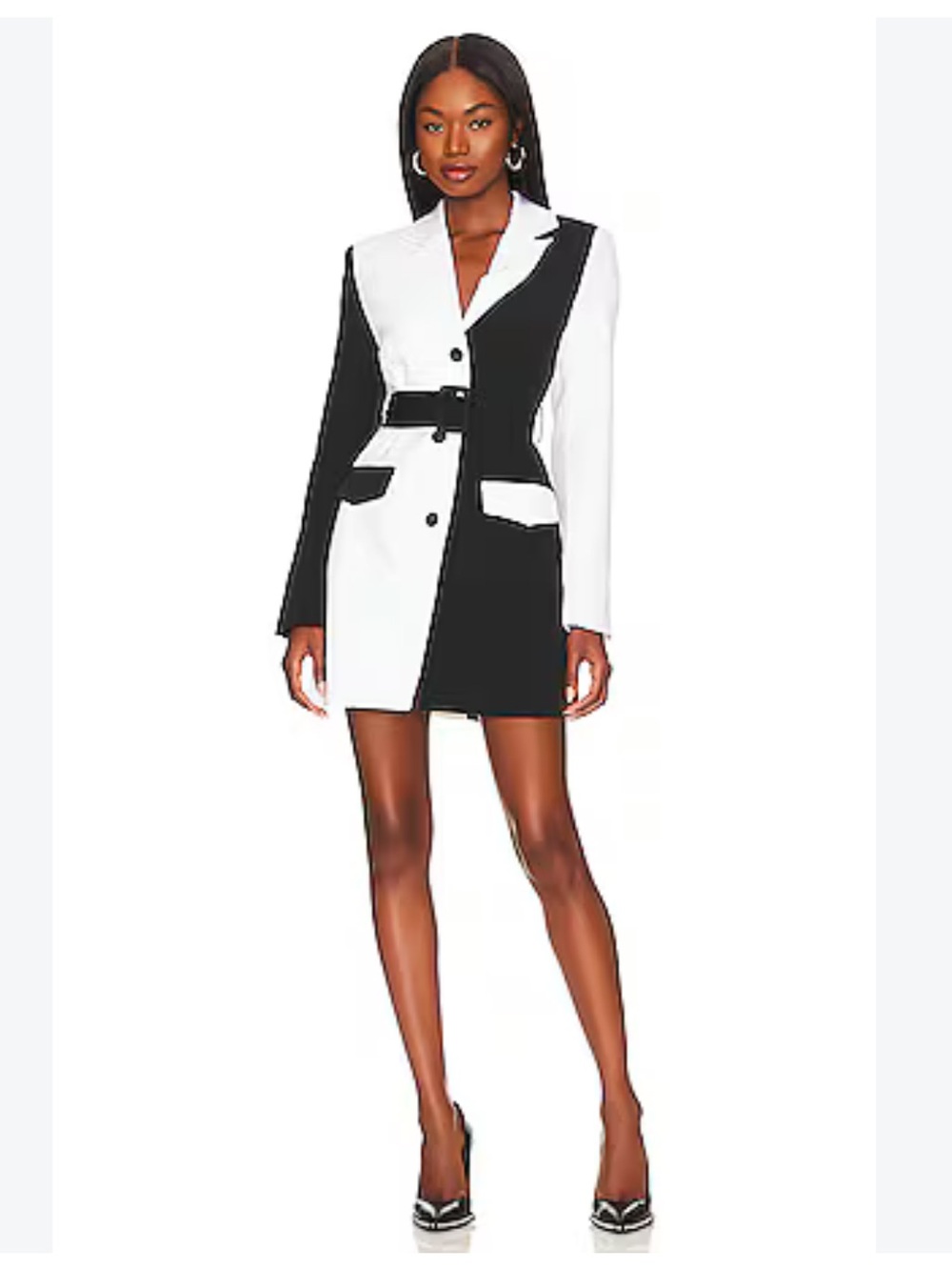Steve Madden Sasha Black and White Mini Dress Small NWT